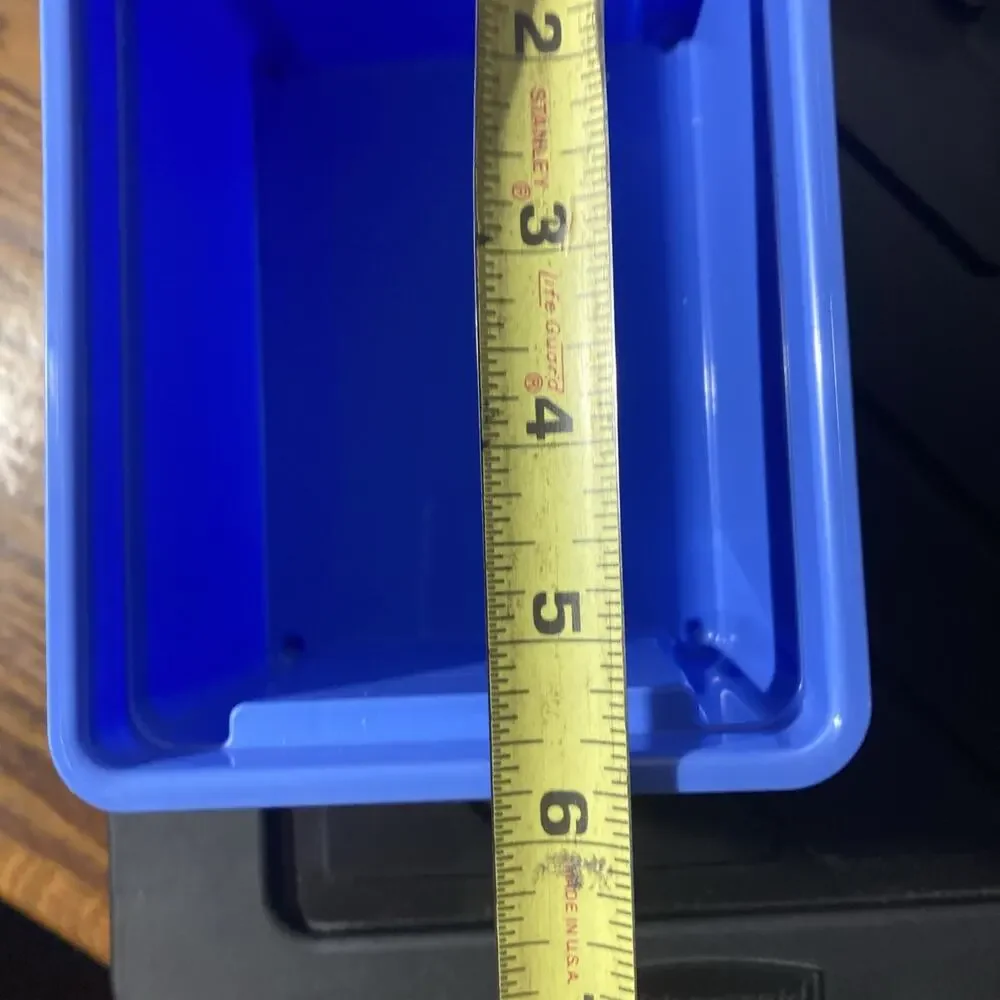 Rubbermaid Keepers Lot Blue 4x5.5x3” Black 8x12.5x6.5” Vintage 90s With Clasps